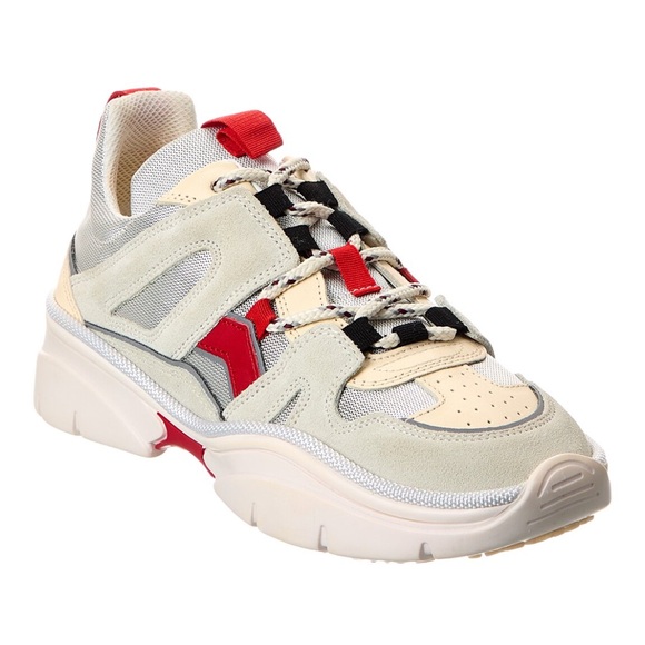 Isabel Marant Kindsay Mesh & Suede Sneaker